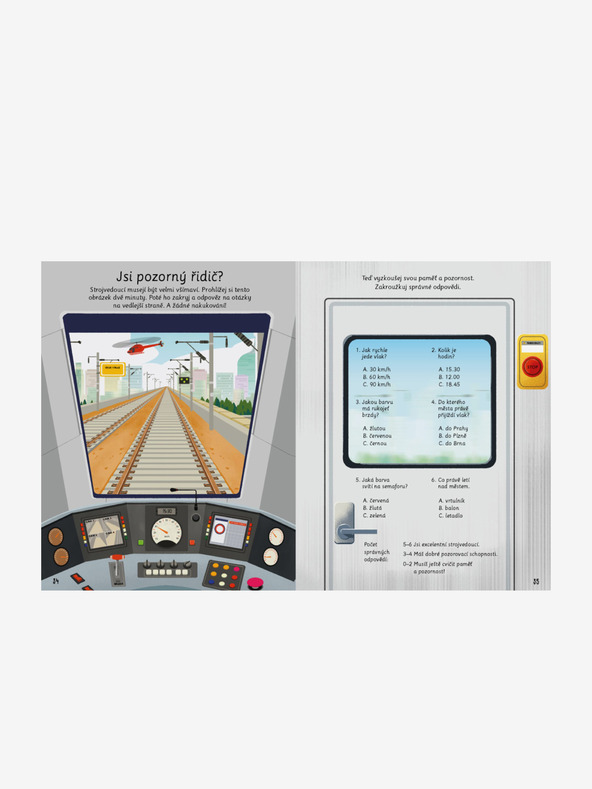 ELLA & MAX Kniha na cesty vlakom - Stop nude: kvízy, hádanky, hry