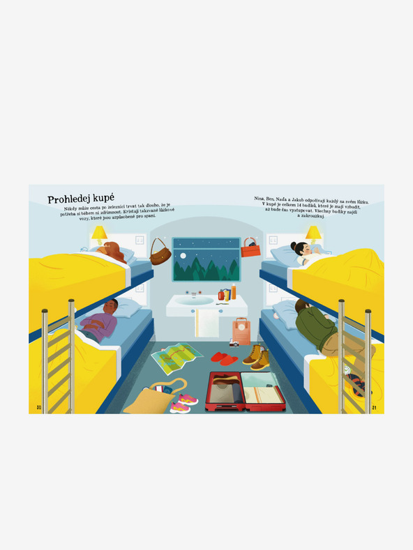 ELLA & MAX Kniha na cesty vlakom - Stop nude: kvízy, hádanky, hry