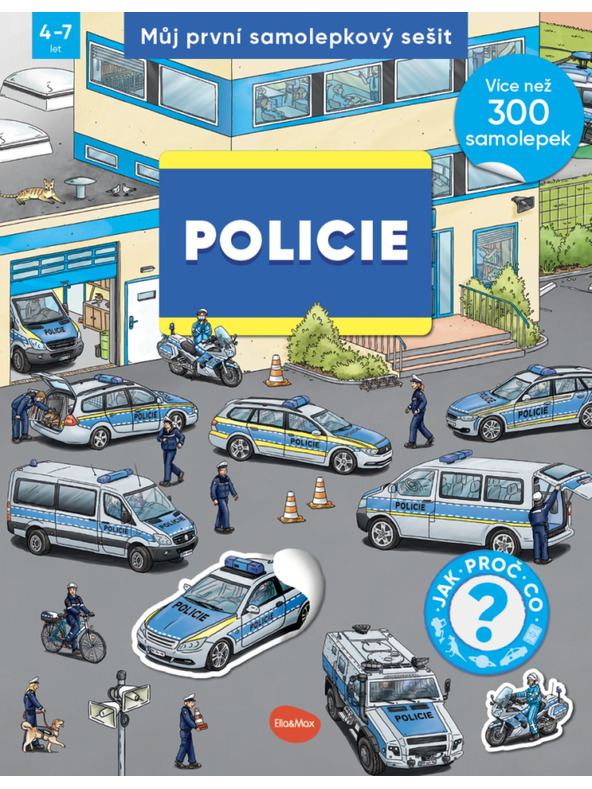 ELLA & MAX Moja prvá kniha samolepiek - POLÍCIA
