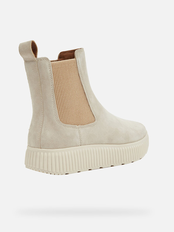 Geox Béžové dámske členkové topánky Geox Graisy