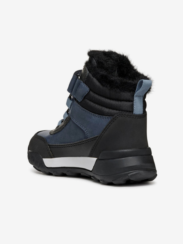 Geox Modré chlapčenské členkové topánky Geox Trekkyup Abx Junior