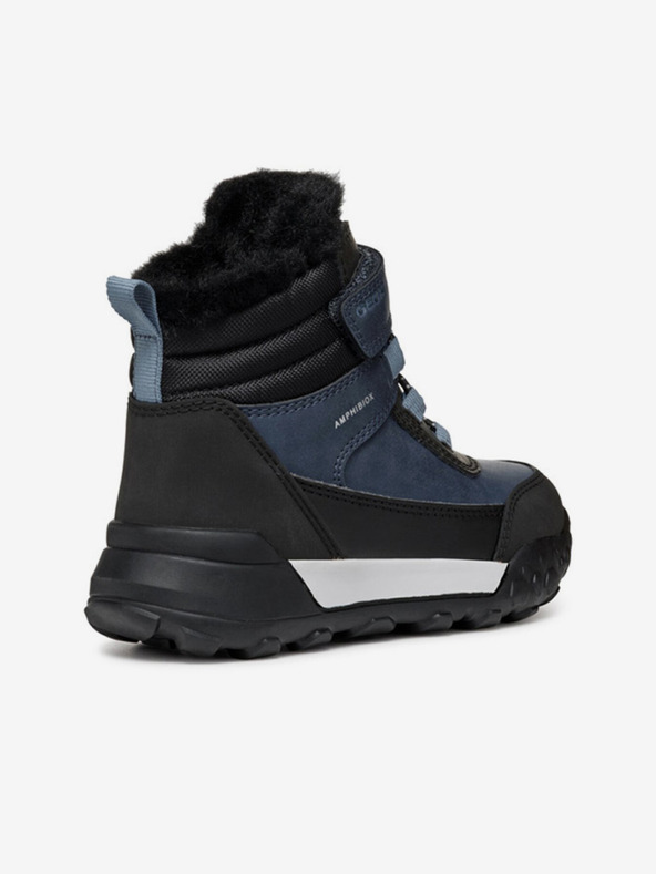 Geox Modré chlapčenské členkové topánky Geox Trekkyup Abx Junior