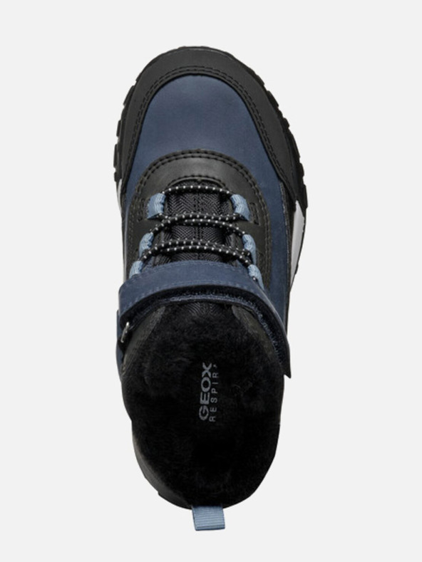Geox Modré chlapčenské členkové topánky Geox Trekkyup Abx Junior
