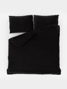 Kvalitex Francúzske jednofarebné bavlnené posteľné obliečky 220x200, 70x90cm čierne
