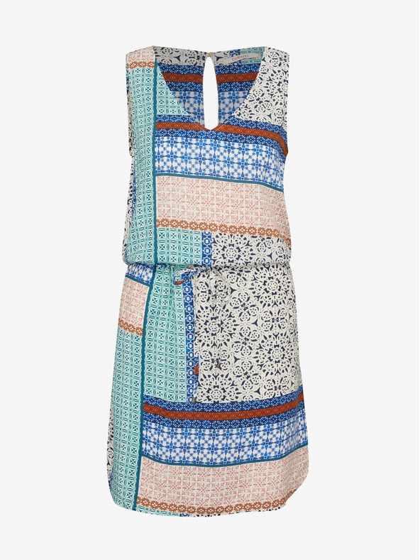 CAMAIEU Modré zelené šaty CAMAIEU