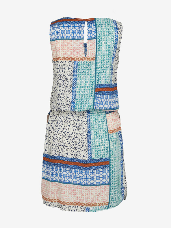 CAMAIEU Modré zelené šaty CAMAIEU