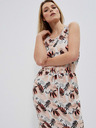 Moodo Béžové dámske vzorované šaty Moodo