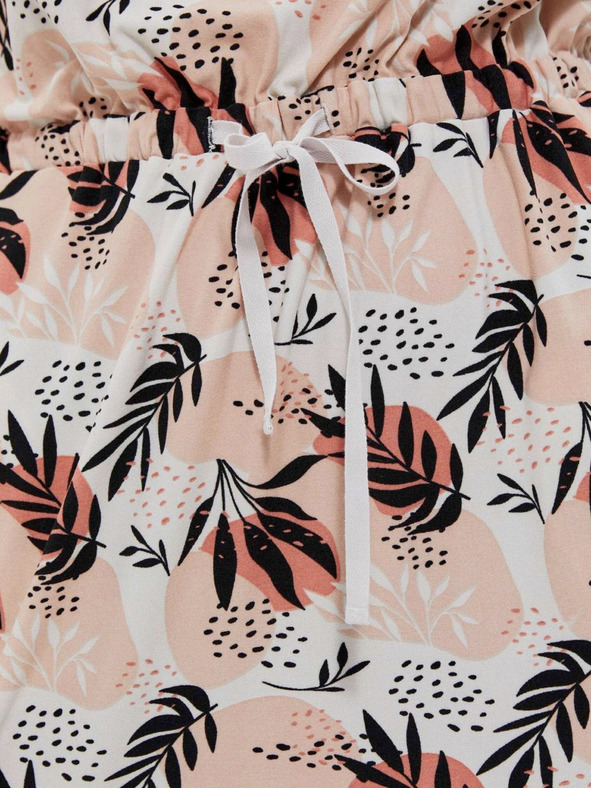 Moodo Béžové dámske vzorované šaty Moodo