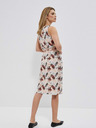 Moodo Béžové dámske vzorované šaty Moodo