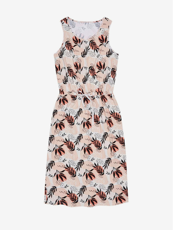 Moodo Béžové dámske vzorované šaty Moodo