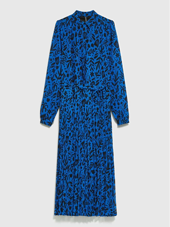 Moodo Čierno-modré dámske kvetované šaty Moodo