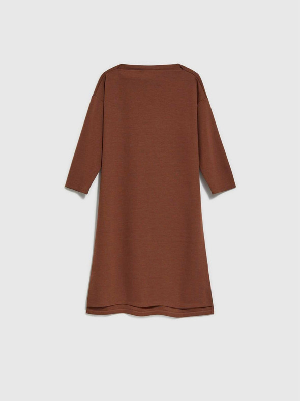 Moodo Hnedé dámske šaty Moodo