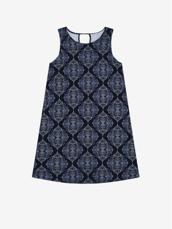 Moodo Tmavomodré dámske vzorované šaty Moodo