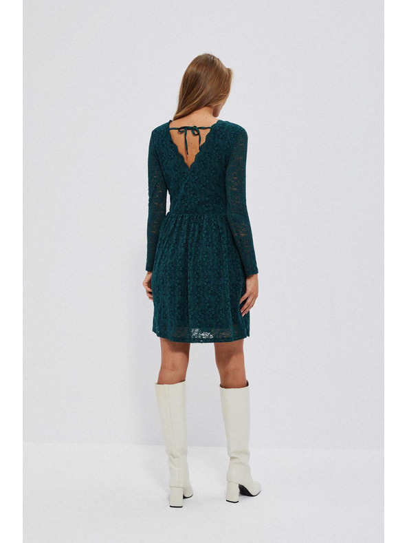 Moodo Zelené čipkované dámske šaty Moodo