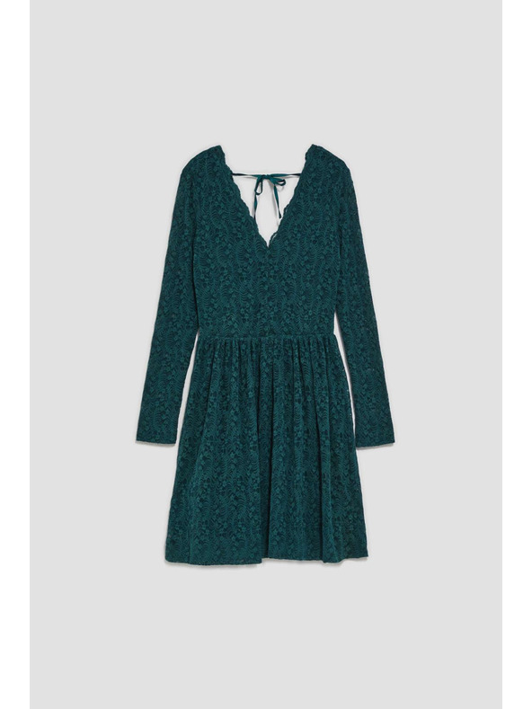 Moodo Zelené čipkované dámske šaty Moodo