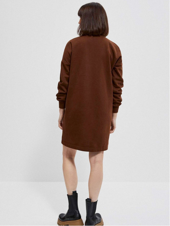 Moodo Hnedé dámske šaty Moodo