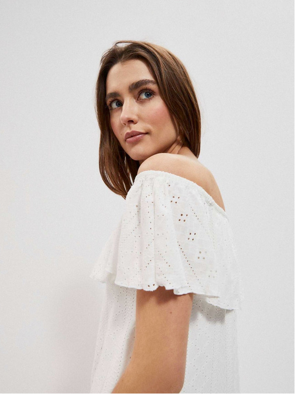 Moodo Biele dámske šaty Moodo