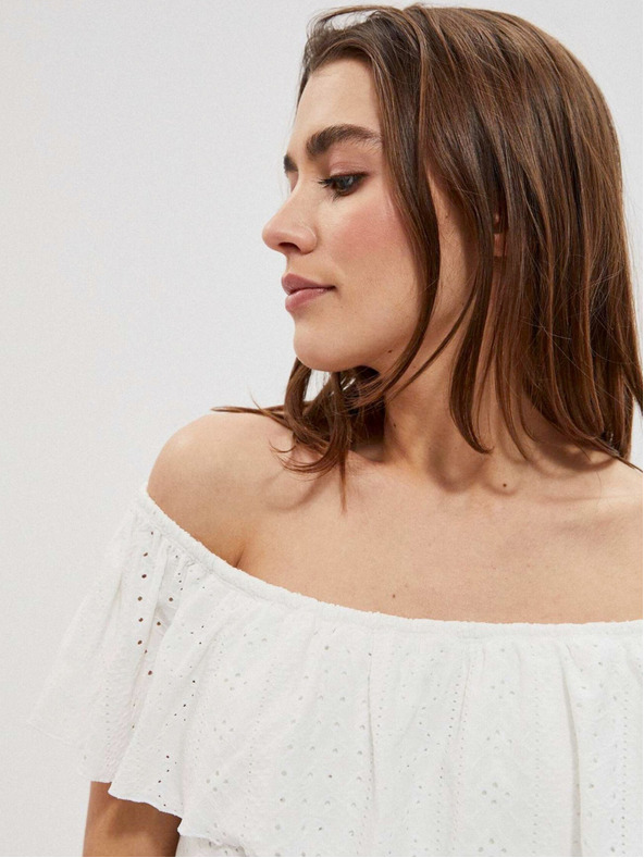 Moodo Biele dámske šaty Moodo