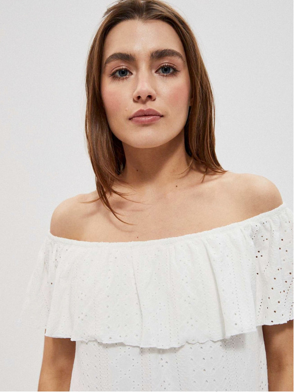 Moodo Biele dámske šaty Moodo