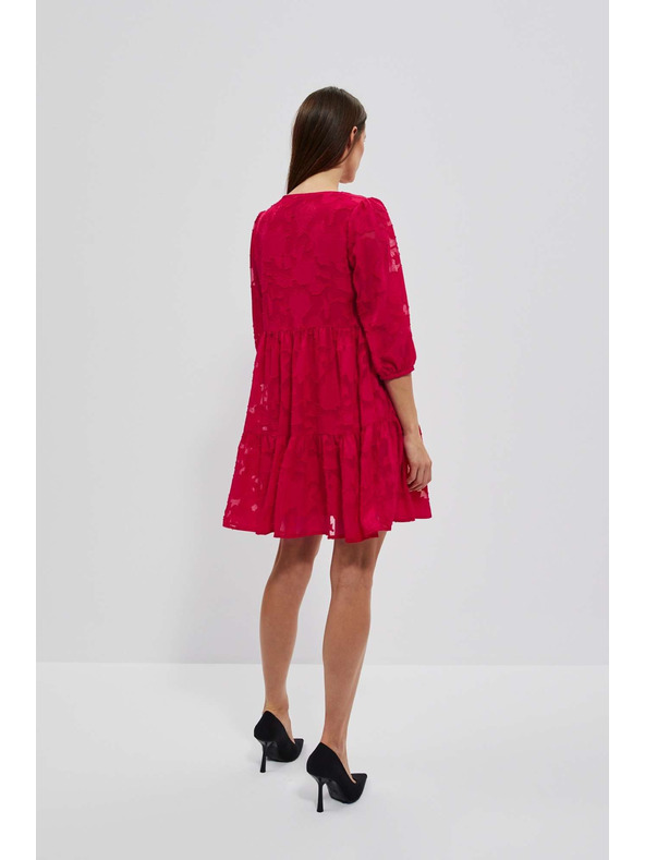 Moodo Ružové dámske šaty Moodo