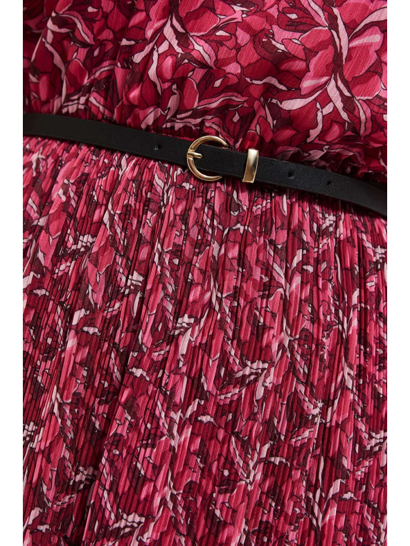 Moodo Ružové dámske kvetinové šaty Moodo