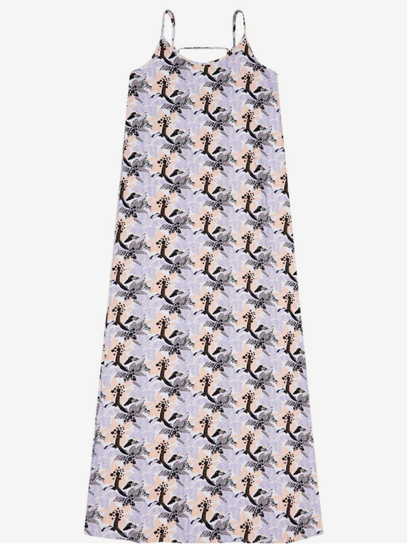 Moodo Fialové dámske kvetinové šaty Moodo