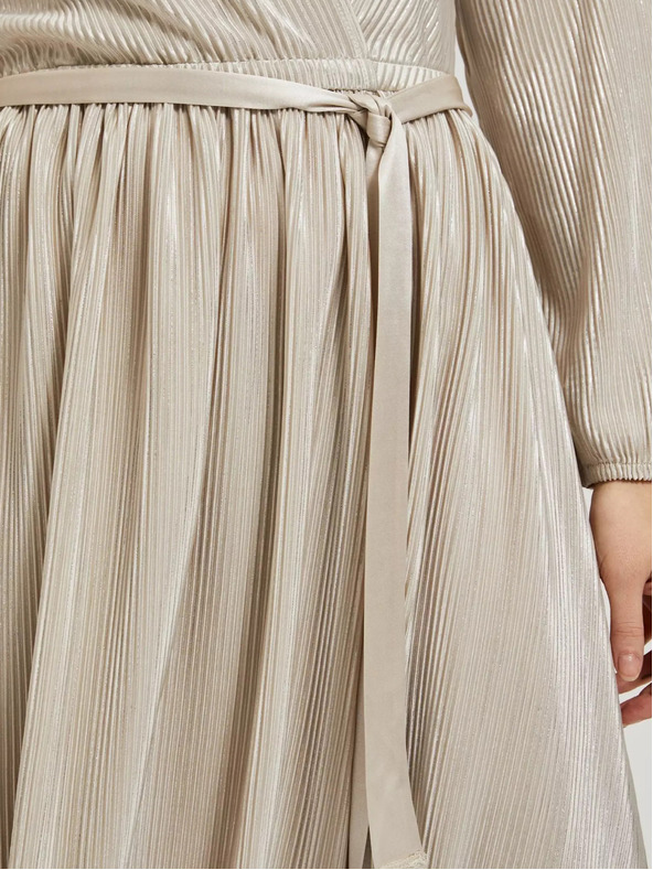 Moodo Béžové dámske šaty MOODO