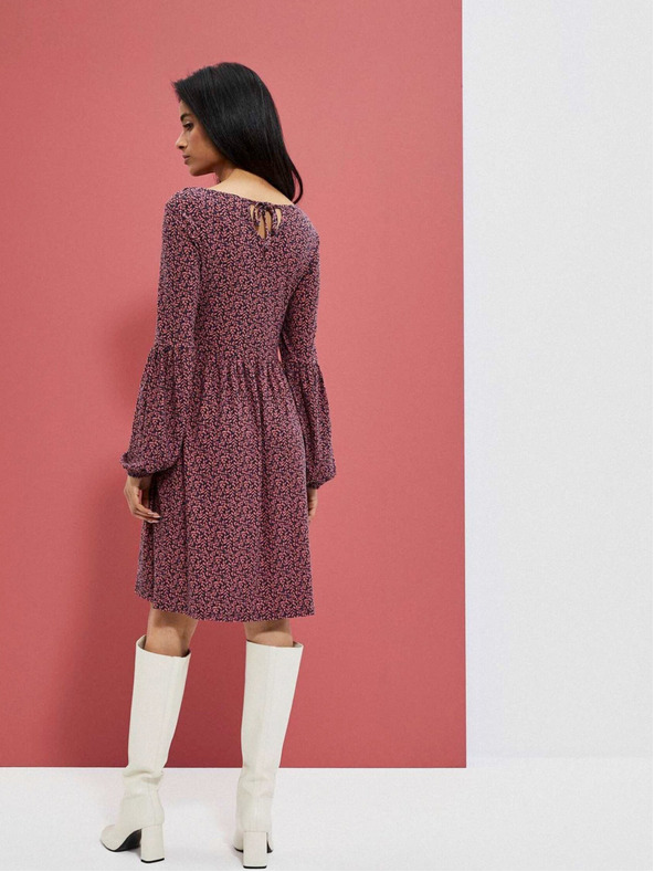 Moodo Ružové dámske kvetinové šaty Moodo