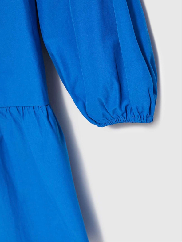 Moodo Modré dámske košeľové šaty Moodo