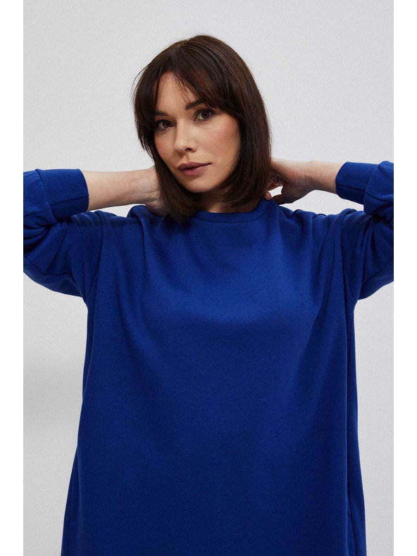 Moodo Modré dámske šaty Moodo