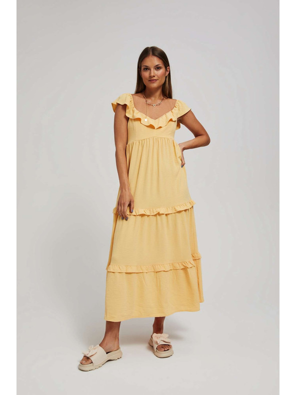 Moodo Žlté dámske šaty Moodo