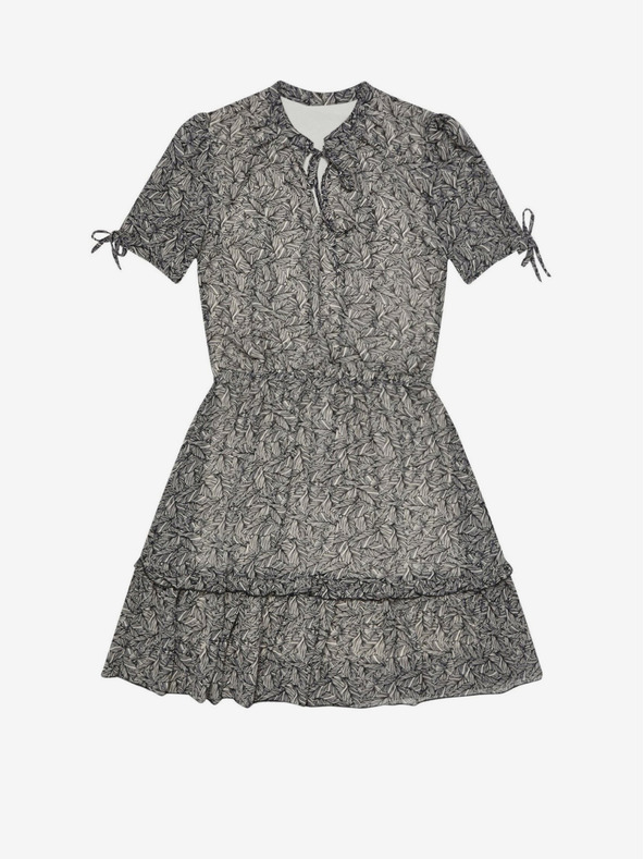 Moodo Čierne dámske vzorované šaty Moodo