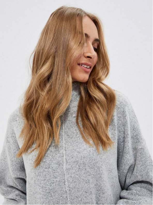 Moodo Svetlošedé dámske šaty Moodo