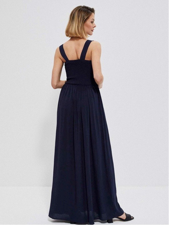 Moodo Tmavomodré dámske šaty Moodo