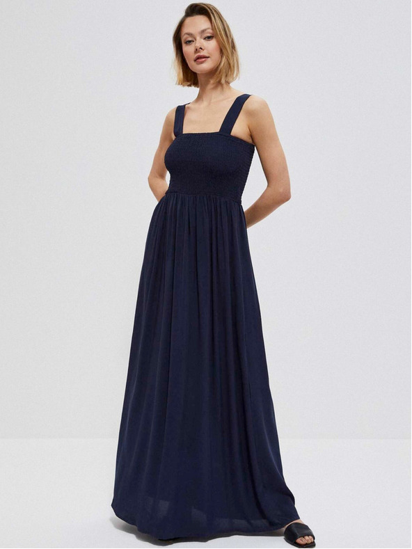 Moodo Tmavomodré dámske šaty Moodo