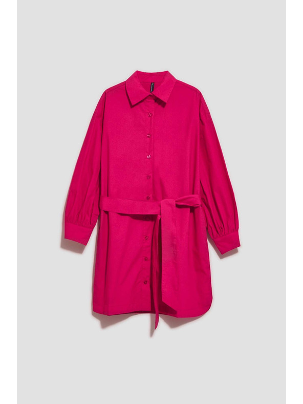 Moodo Ružové dámske košeľové šaty Moodo