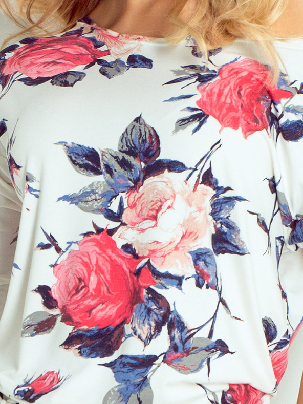 numoco Športové šaty - farebné veľké kvety Numoco