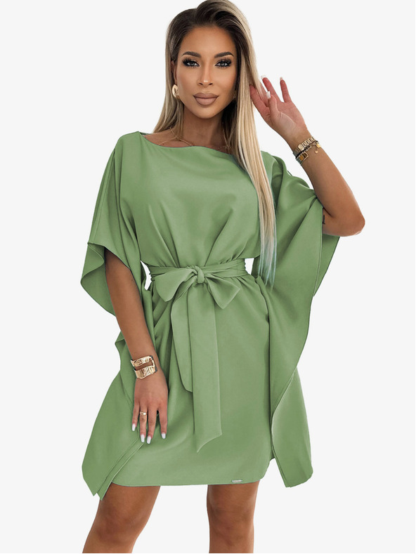 numoco Motýlie šaty Numoco SOFIA so zaväzovaním v páse