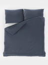 Kvalitex Satén Francúzska posteľná bielizeň LUXURY COLLECTION 1+2, 220x200, 70x90cm tmavosivá