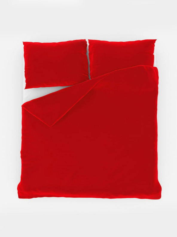 Kvalitex Jednofarebná bavlnená posteľná bielizeň 140x200, 70x90cm červená
