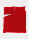 Kvalitex Jednofarebná bavlnená posteľná bielizeň 140x200, 70x90cm červená