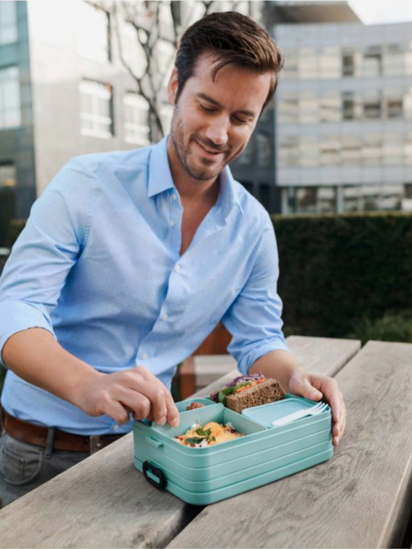 Mepal Čierny box na potraviny Mepal Bento Midi