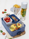 Mepal Čierny jedálenský box Mepal Bento (1500 ml)