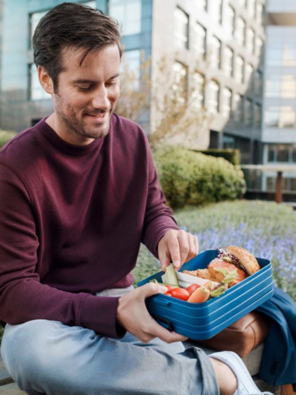 Mepal Svetlo zelený jedálenský box Mepal Bento (1500 ml)