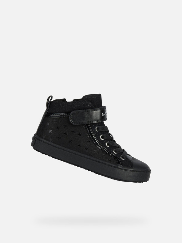 Geox Čierne dievčenské tenisky Geox Kalispera