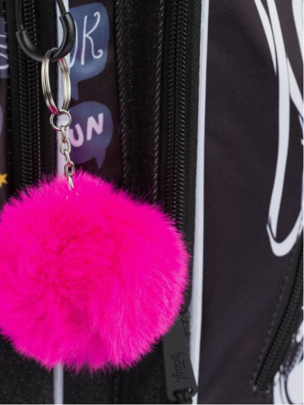 BAAGL  Čierny školský batoh Cubic Sneakers Baagl