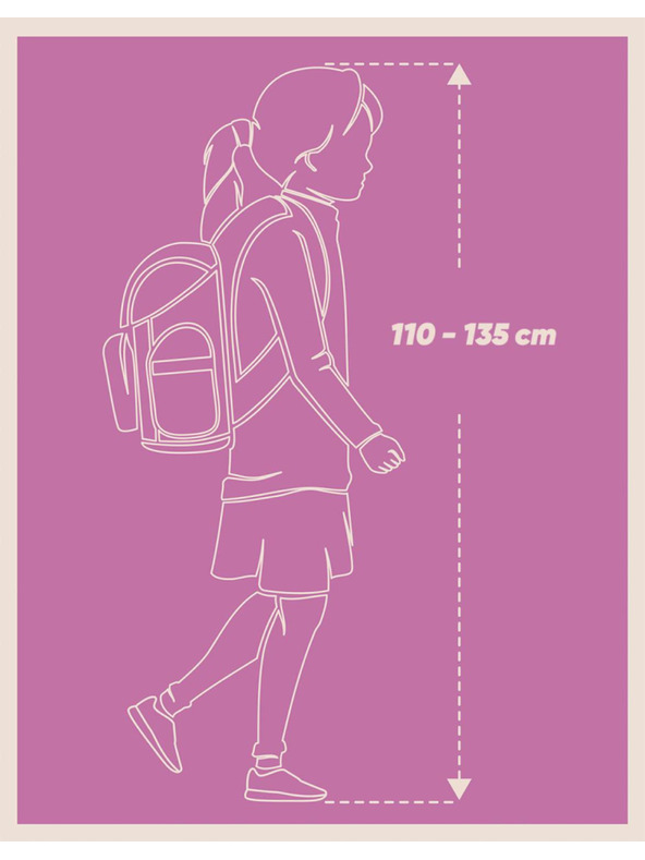 BAAGL  Fialový školský batoh Airy Pets Baagl