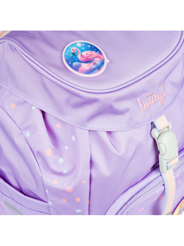 BAAGL  Fialový školský batoh Airy Pets Baagl