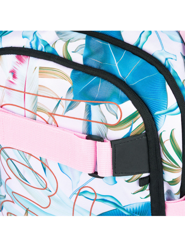 BAAGL  Fialový školský batoh Skate Leafs Baagl