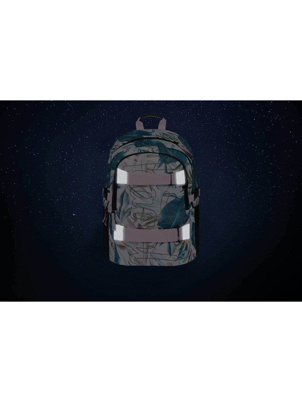 BAAGL  Fialový školský batoh Skate Leafs Baagl